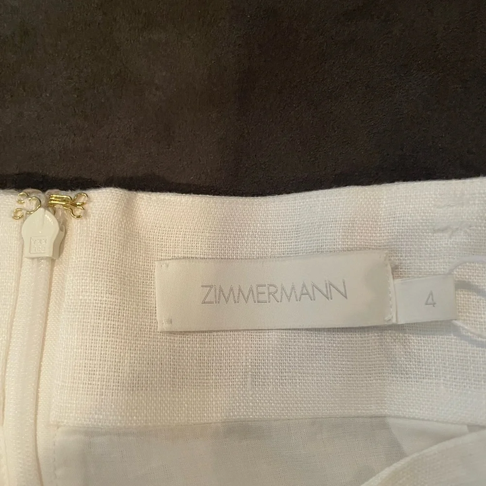 Zimmermann Raie Crochet Trim Linen Shorts SIZE AU 4 ( US 10 to 12) - Picture 11 of 12